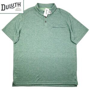 Duluth Trading Armachillo Polo Shirt Moisture Wicking Cooling Men XL Relaxed NWT